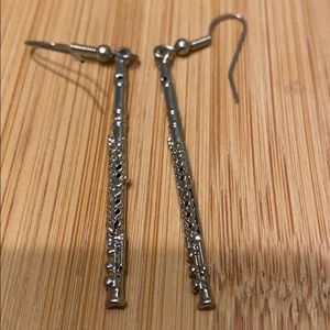 Flute earrings